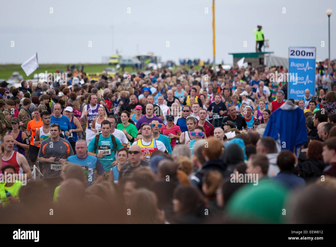 Les coureurs Great North Run Banque D'Images