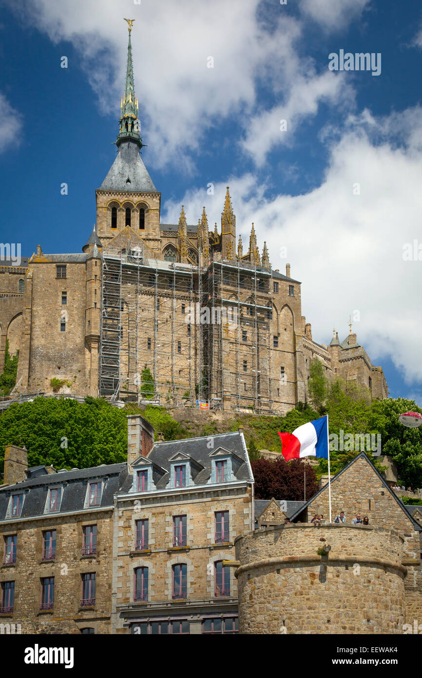 Mont Saint Michel, Normandie, France Banque D'Images