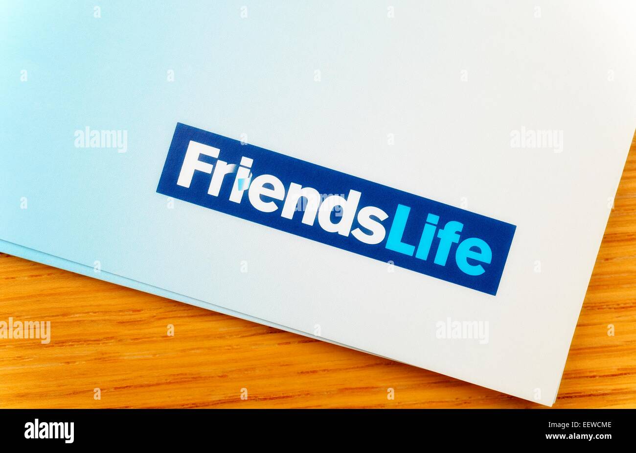 La vie d'amis group limited feuillet promotionnel England uk Banque D'Images