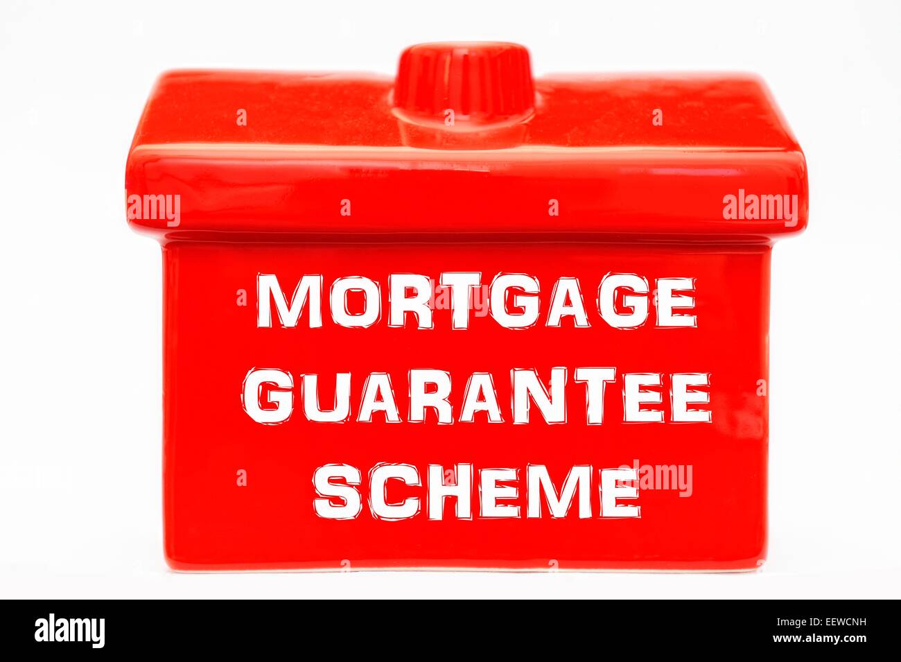 Le gouvernement Programme de garantie hypothécaire sur la maison rouge Banque D'Images