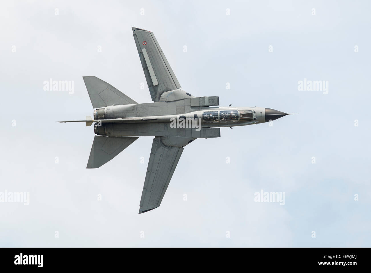 Un Panavia Tornado Swing Wing-200 Multi Role Fighter Bomber Jet de l'Armée de l'air italienne s'affiche en 2014 RIAT Banque D'Images