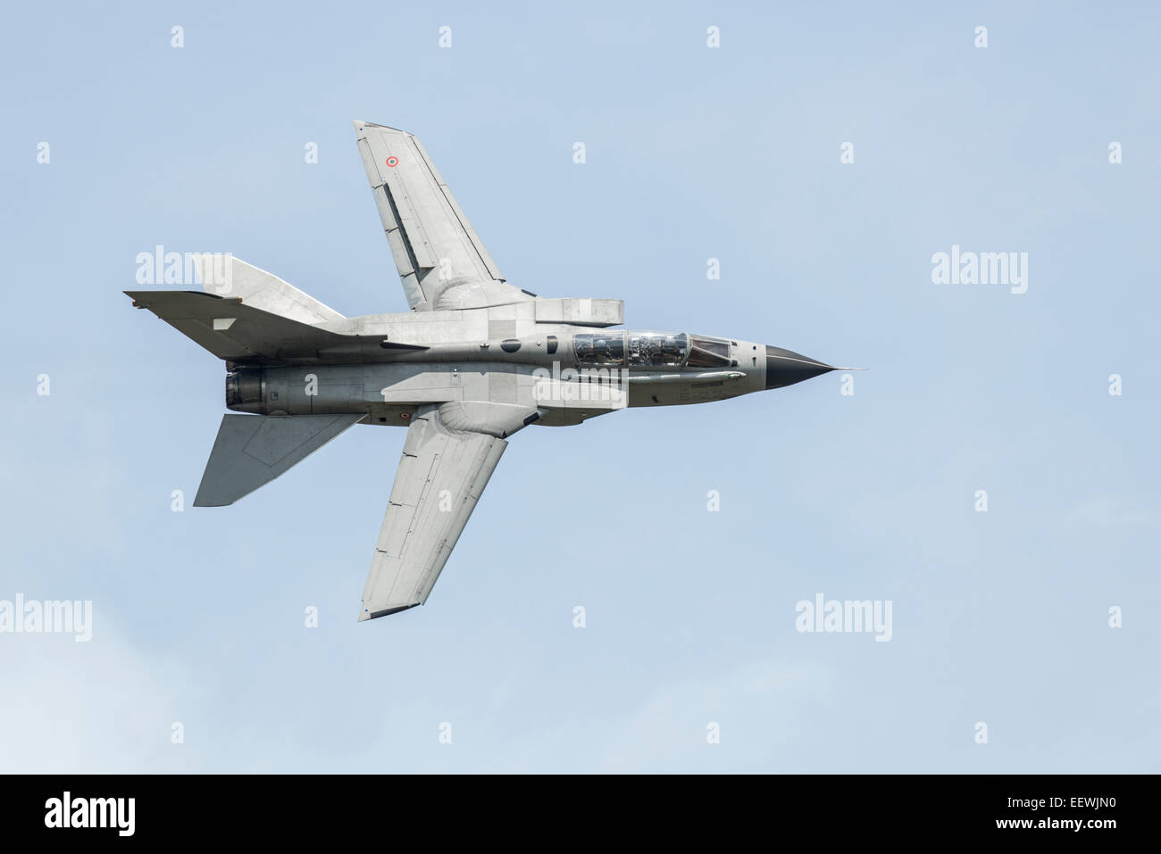Un Panavia Tornado Swing Wing-200 Multi Role Fighter Bomber Jet de l'Armée de l'air italienne s'affiche en 2014 RIAT Banque D'Images