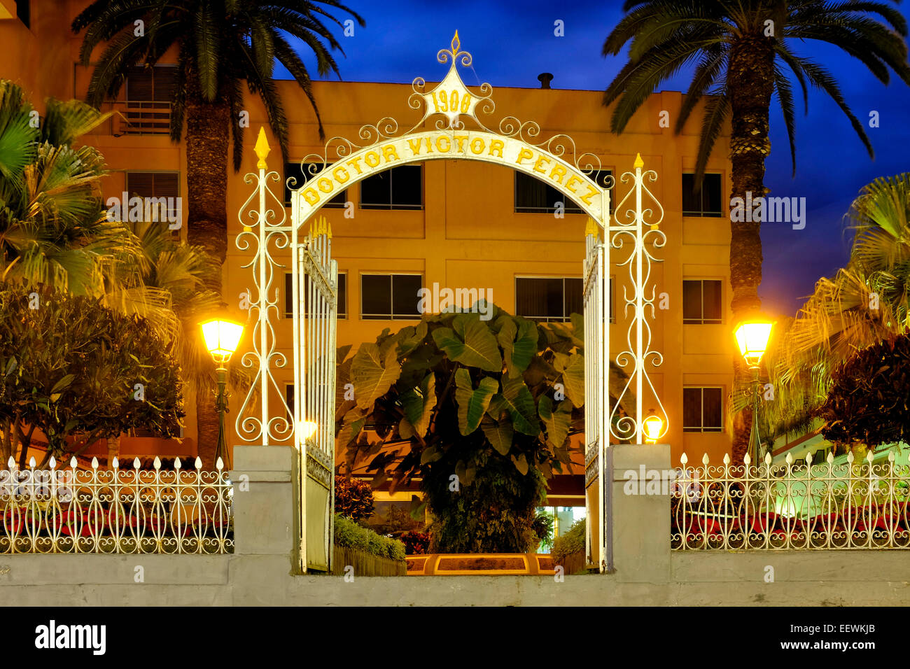 Plaza de Víctor Pérez, Puerto de la Cruz, Tenerife, Canaries, Espagne Banque D'Images