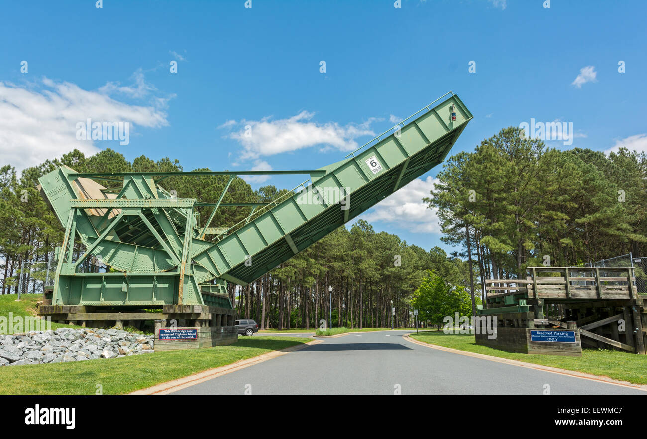 Le Maryland, Eastern Shore, St Michaels, Chesapeake Bay Maritime Museum,  pont à bascule, pont-levis déplacé de Tilghman Island Photo Stock - Alamy