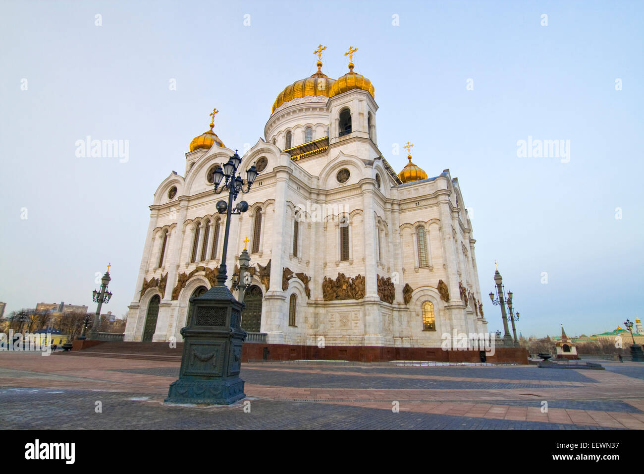 La Cathédrale du Christ Sauveur à Moscou Banque D'Images