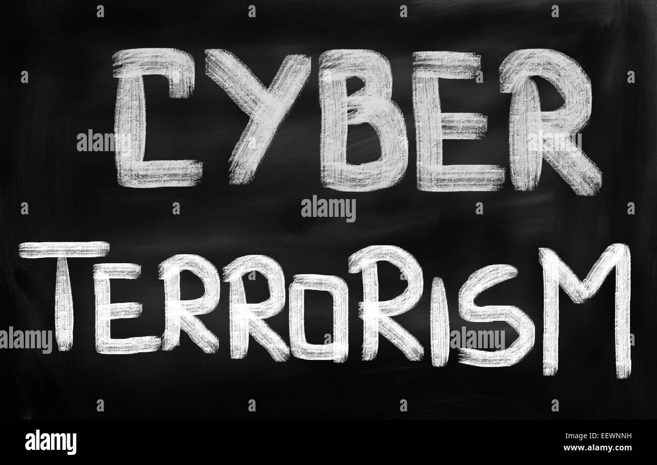 Cyber Terrorisme Concept Banque D'Images