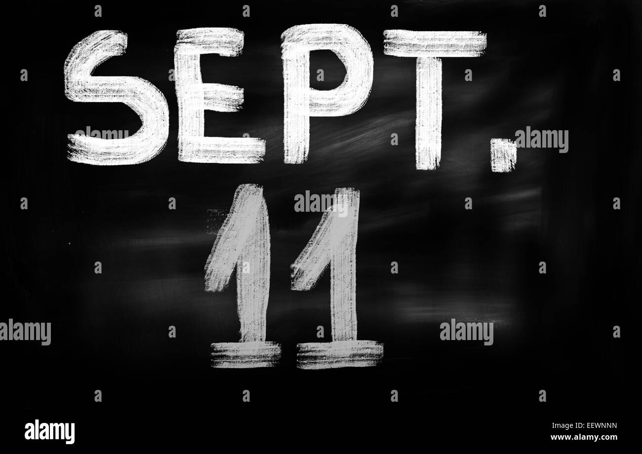 Concept 11 septembre Banque D'Images