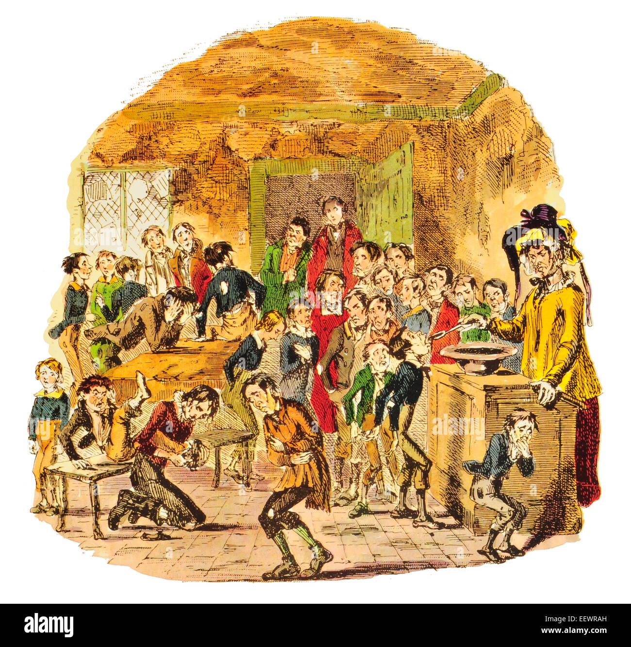Du soufre et de mélasse de temps à Dotheboys Hall La vie et les Aventures de Nicholas Nickleby Charles John Huffam Dickens Banque D'Images