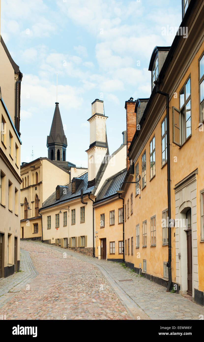 Les bâtiments anciens à Stockholm, en Suède. Banque D'Images