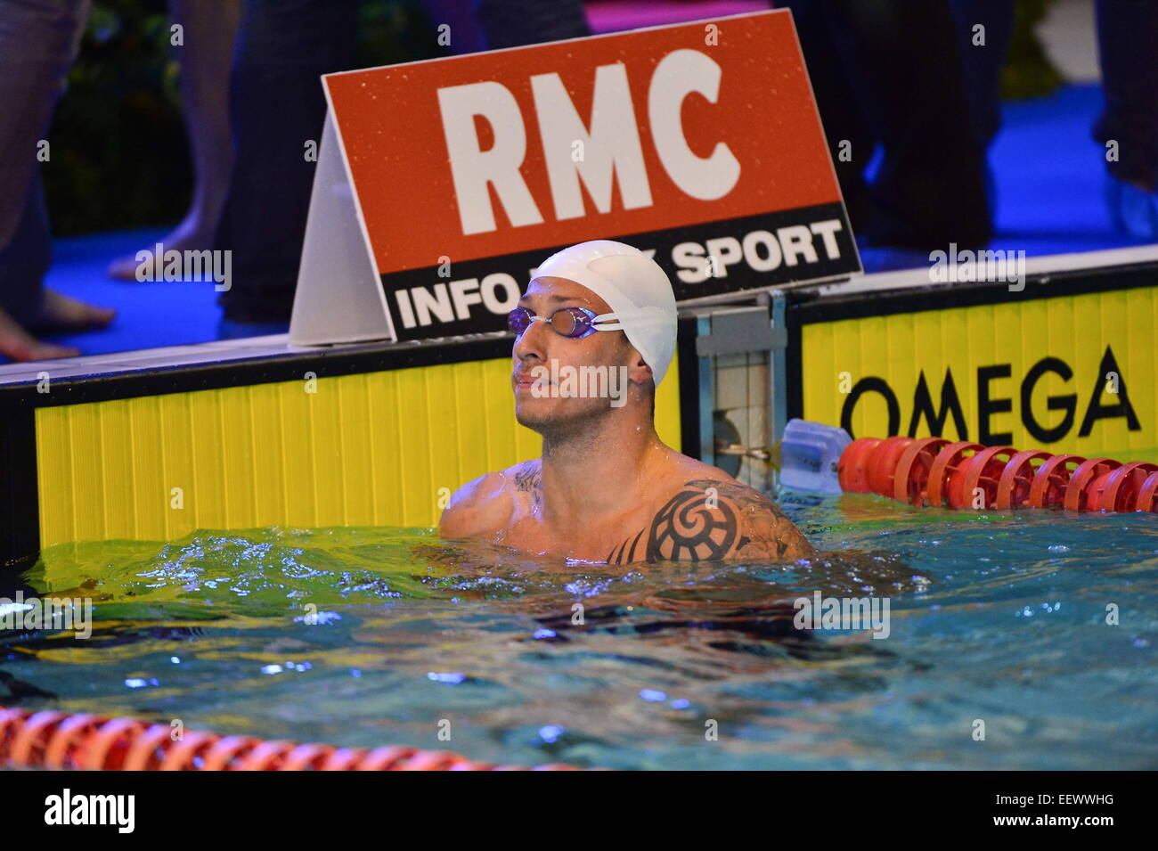 Frederick BOUSQUET - 50m nage libre - 16.01.2015 - Réunion de Courbevoie 2015.Photo : Dave Sport hiver / icône Banque D'Images