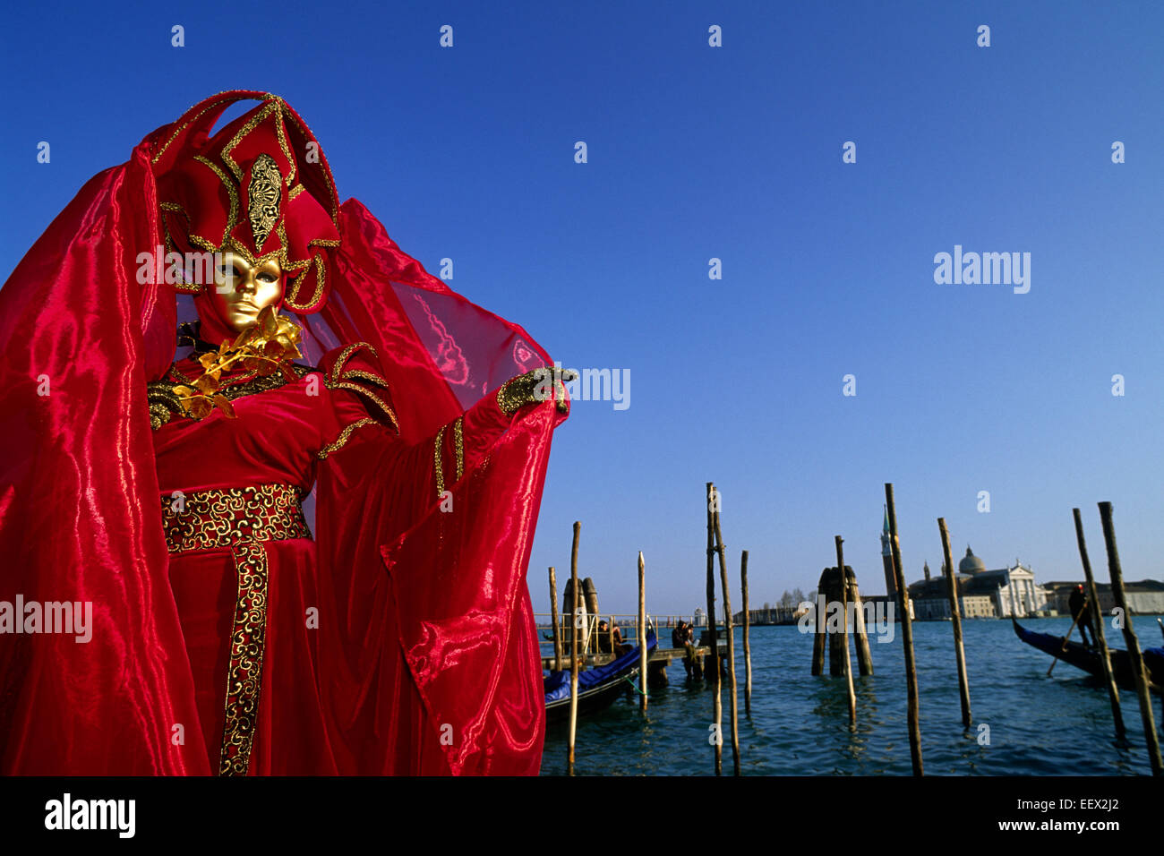 L'Italie, Venise, masque de carnaval Banque D'Images