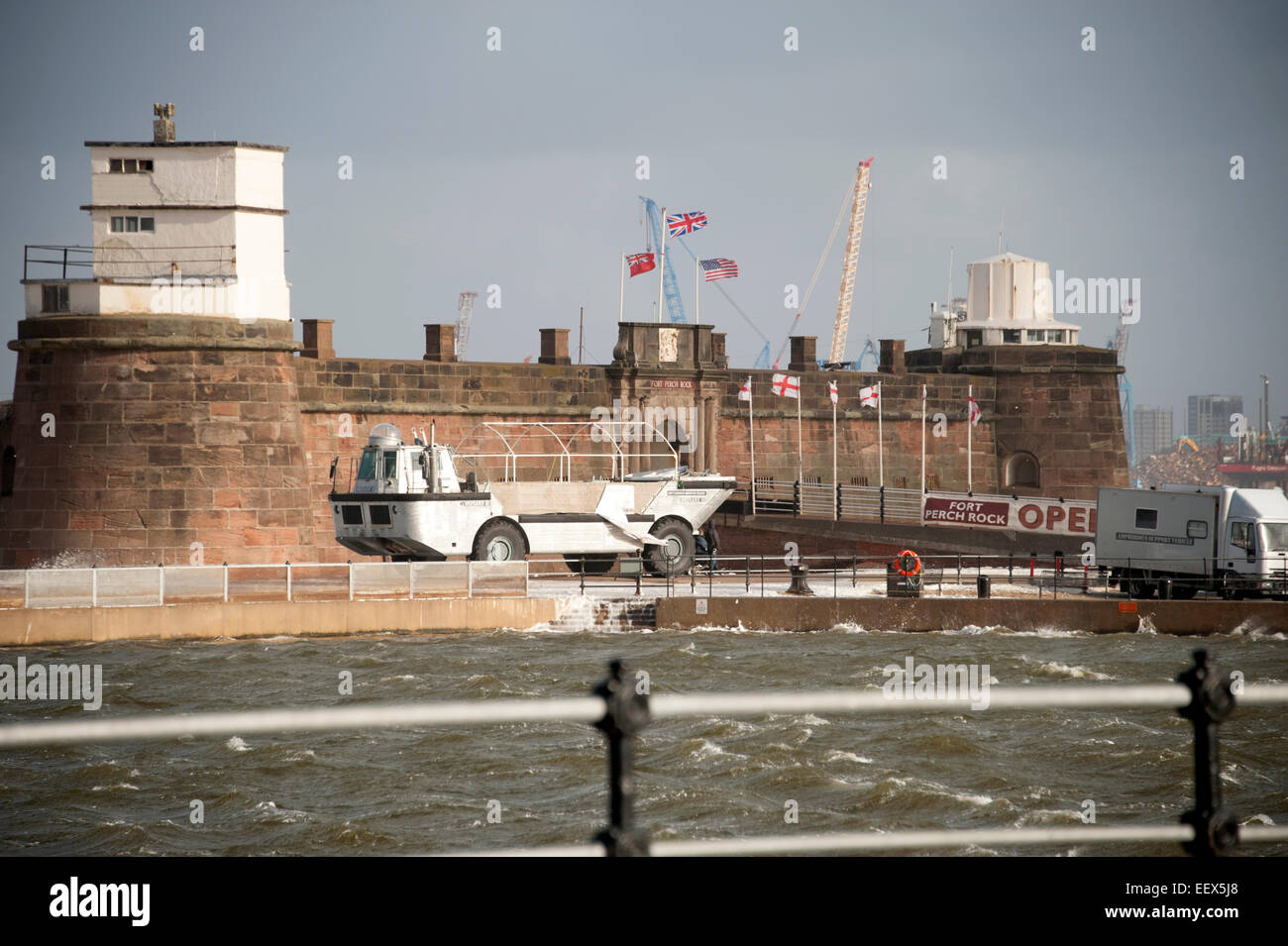 Fort Perchaude Rock Castle New Brighton Merseyside Banque D'Images