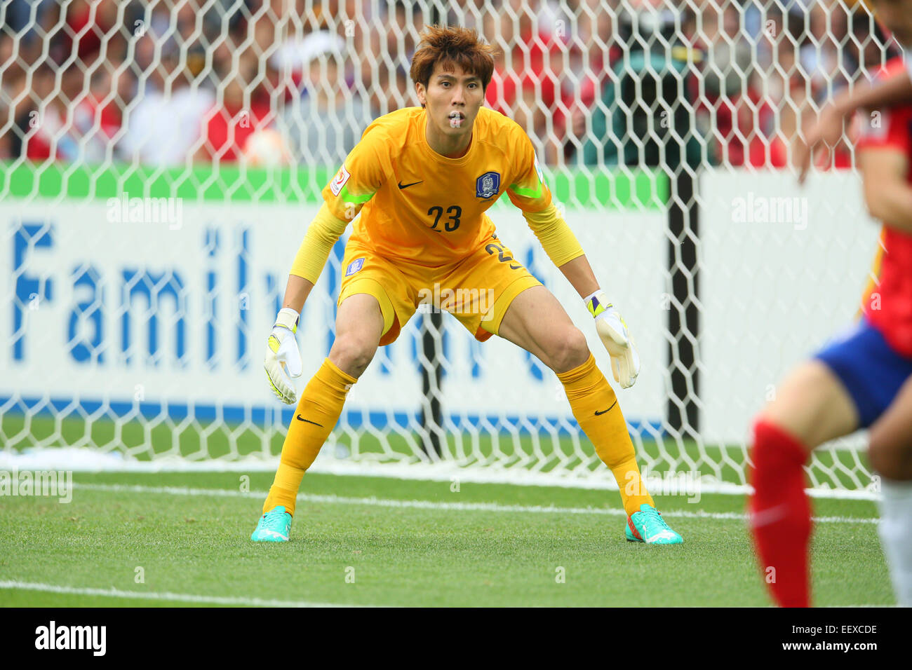 Melbourne, Australie. 22 janvier, 2015. Jin-Hyeon Kim (KOR) Football/soccer : AFC Asian Cup 2015 Australie, quart de finale entre la Corée du Sud 2-0 L'Ouzbékistan au stade rectangulaire de Melbourne à Melbourne, Australie . © Yohei Osada/AFLO SPORT/Alamy Live News Banque D'Images