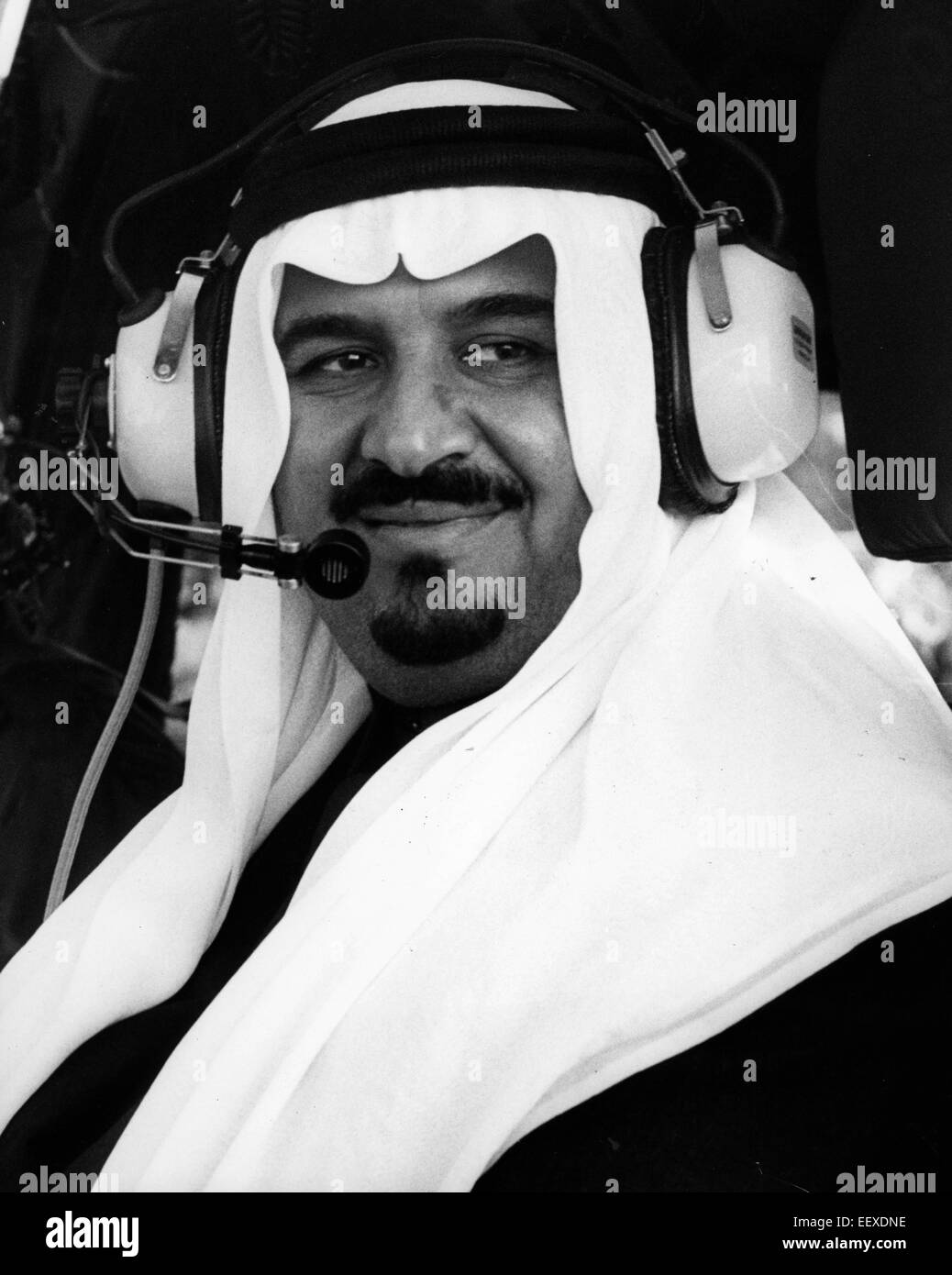 22 janvier 2015 - L'Arabie saoudite, le Roi Abdallah est mort, a annoncé la télévision d'Etat. Il était de 90. Abdallah, avait été à l'hôpital pendant plusieurs semaines souffrant d'une infection pulmonaire. Abdullah, un allié des États-Unis dans la lutte contre al-Qaïda, est arrivé au pouvoir en 2005 après son demi-frère est décédé. Sur la photo : Apr 16, 2009 - La ville de Koweït, Koweït - Le Roi Abdullah bin Abdul Aziz Al Saud en hélicoptère. Maison des Saoud est la famille royale du Royaume d'Arabie Saoudite. La nation moderne d'Arabie saoudite a été créé en 1932, si les racines et l'influence pour la Maison des Saoud a été plantée dans la péninsule arabe s Banque D'Images