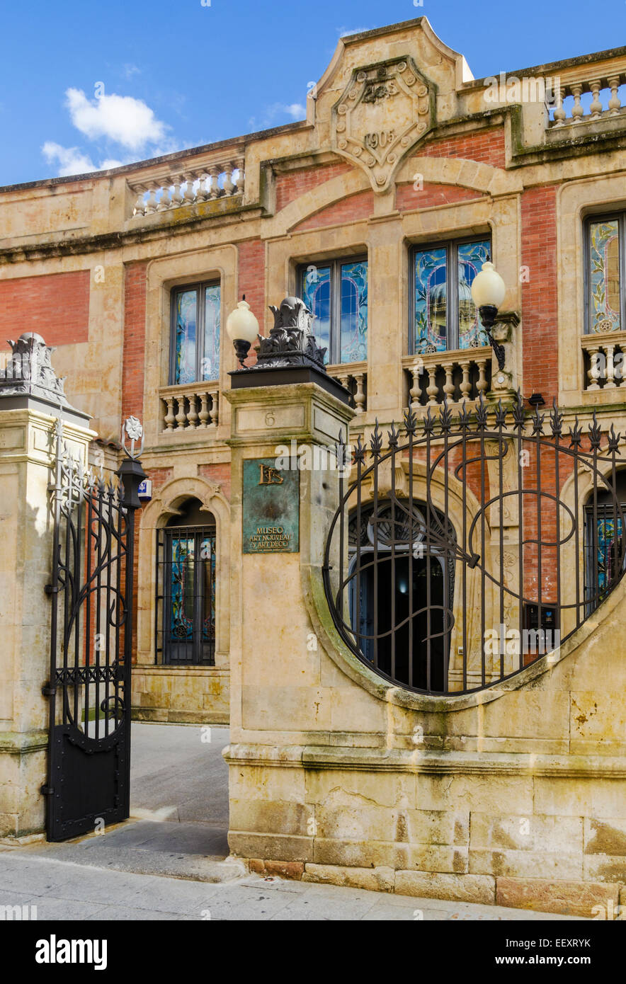 Casa Lis, abritant le Musée d'Art Nouveau et Art Déco, Salamanque, Castille et Leon, Espagne Banque D'Images
