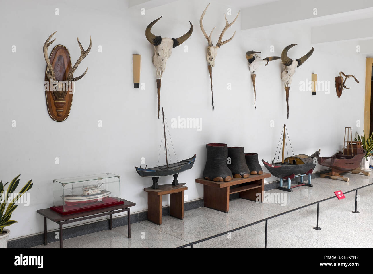 Toit-terrasse jardin la réunification de l'oeuvre ou Palais de l'indépendance à Ho Chi Minh City Vietnam Banque D'Images