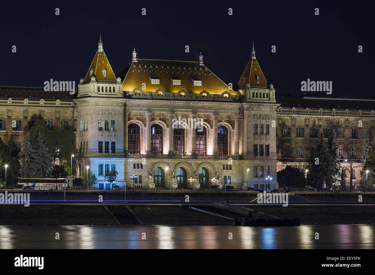 L'Université de Budapest, Hongrie - Université de Technologie et économie Banque D'Images