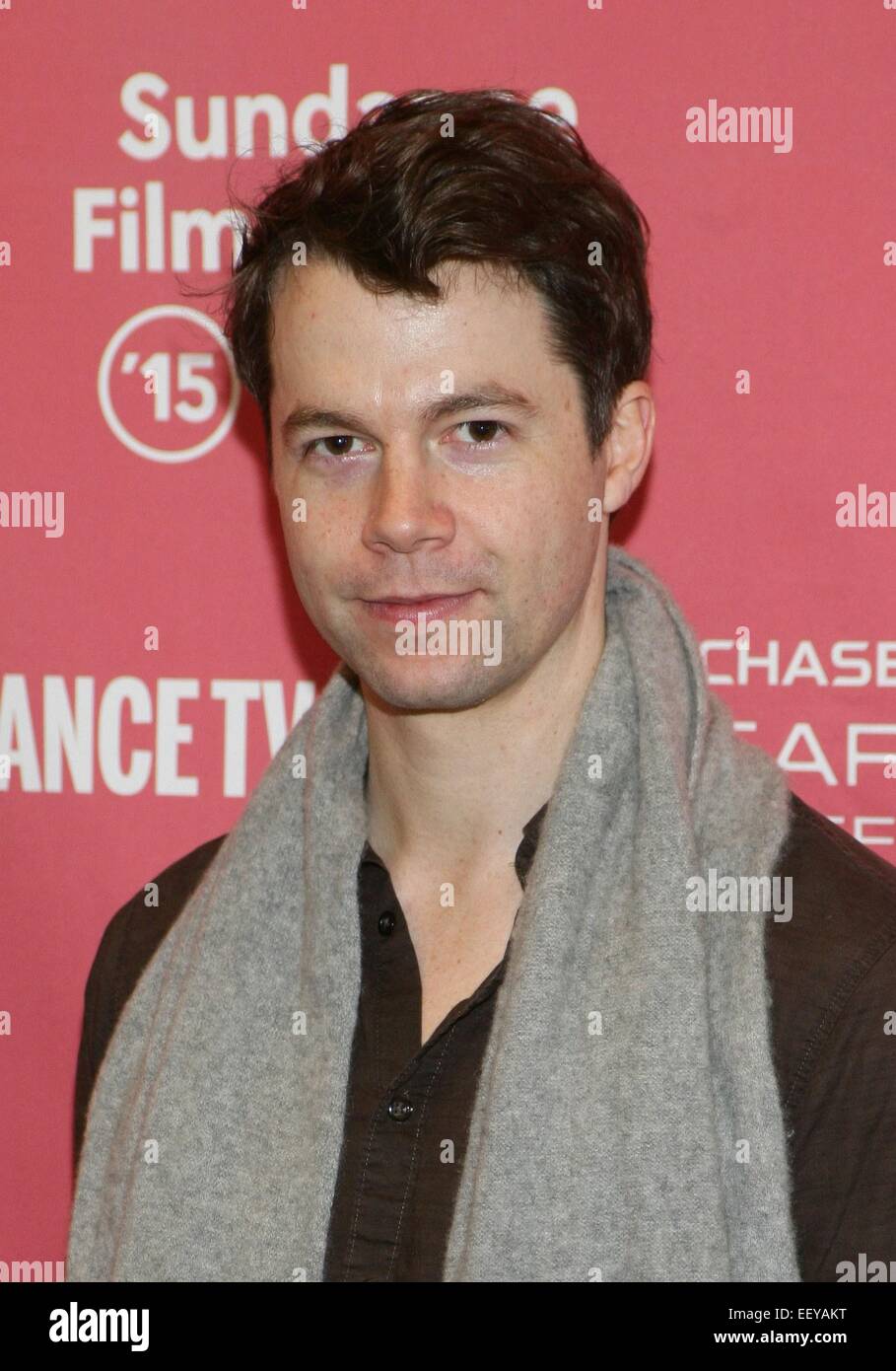 Park City, Utah, USA. 23 Jan, 2015. Brian McOmber (Compositeur) au niveau des arrivées pour Stockholm, NEW YORK première mondiale au Festival du Film de Sundance 2015, Eccles Center, Park City, UT 23 Janvier, 2015. Credit : James Atoa/Everett Collection/Alamy Live News Banque D'Images