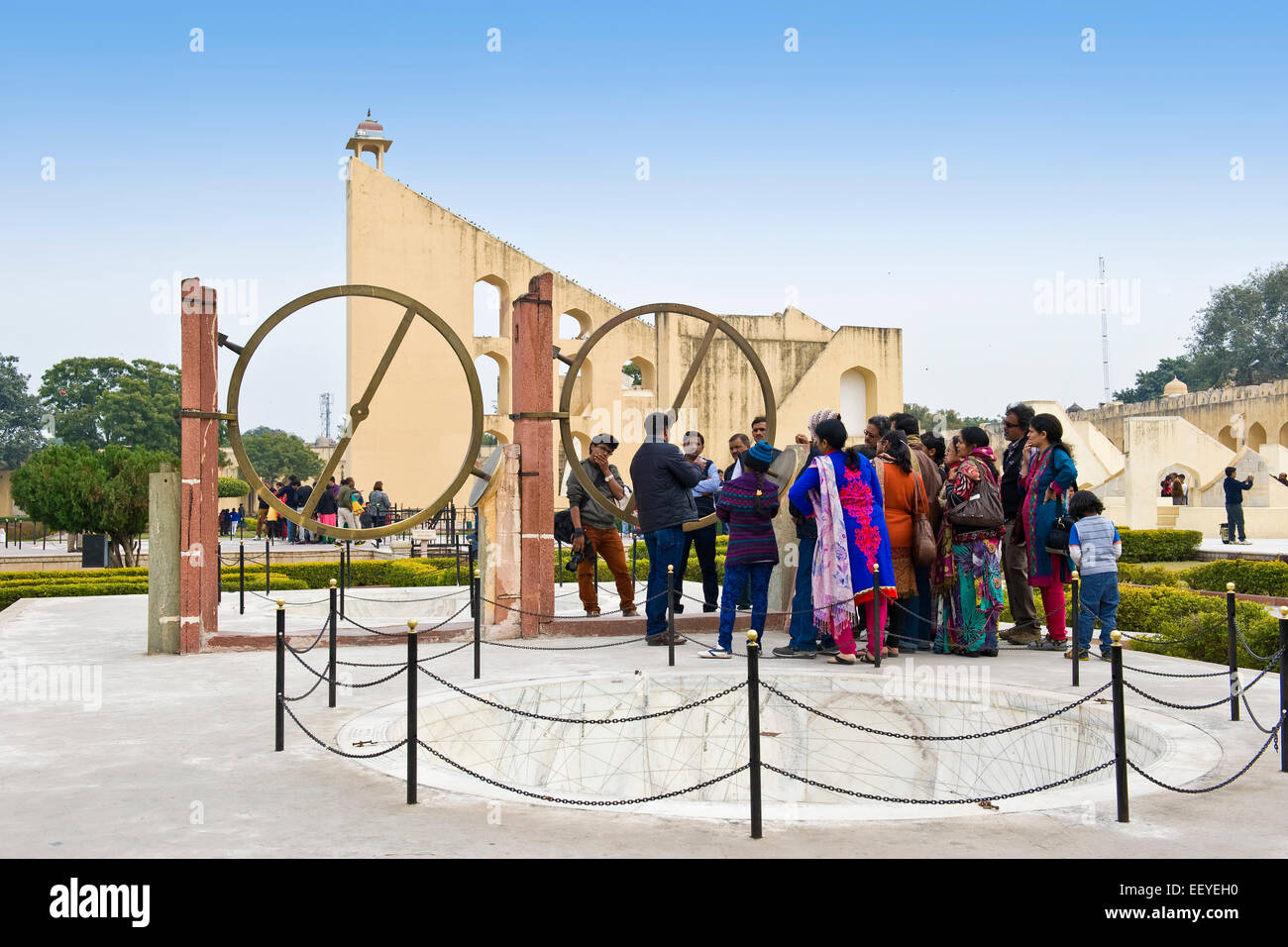 L'Inde, Rajasthan, Jaipur, Singh's Astronomical Observatory Banque D'Images