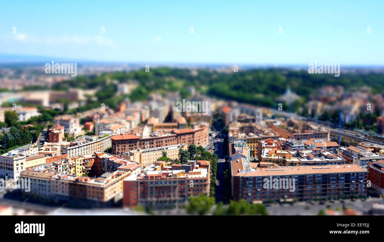 Voir l'idée de la ville de Rome, Rome, Italie Banque D'Images