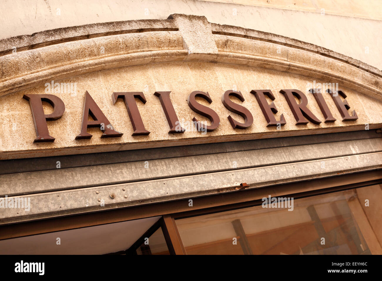 Ancienne Patisserie signer à Paris Banque D'Images