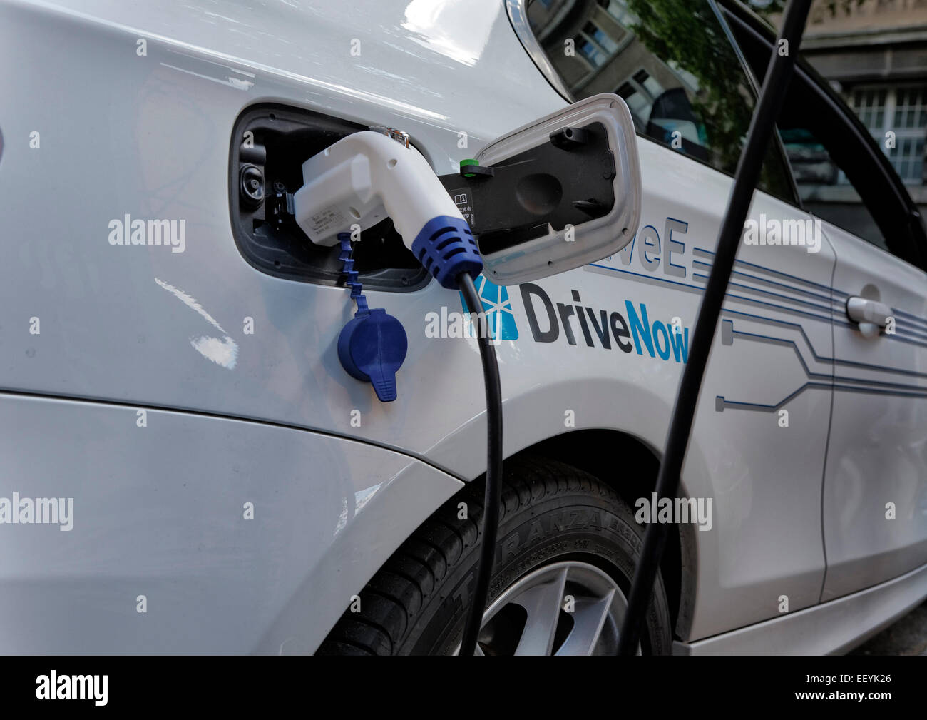 Pour l'autopartage DriveNow chargeur BMW Banque D'Images