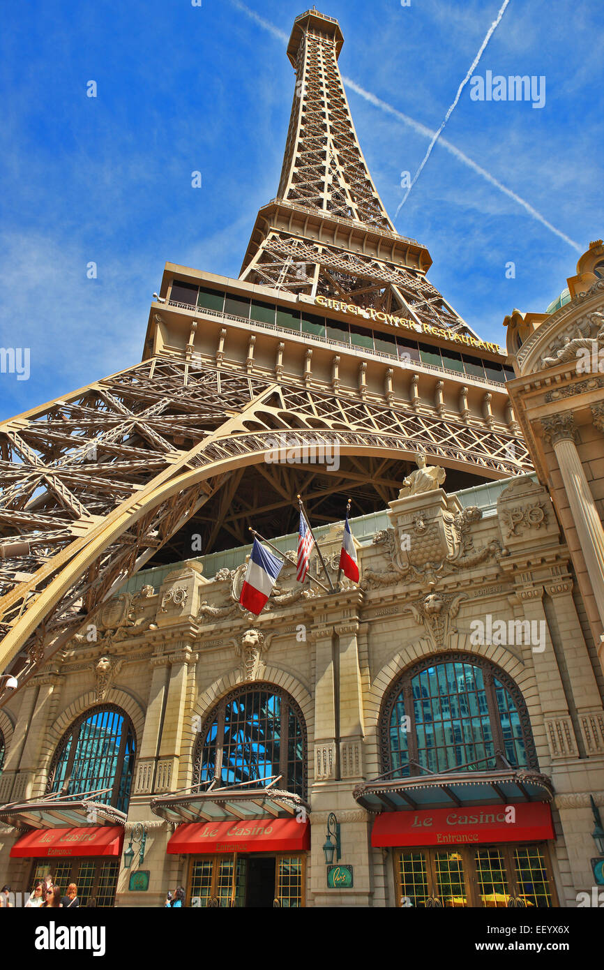 Paris Las Vegas est un hôtel-casino sur le Strip de Las Vegas. C'est sur le thème de Paris, France Banque D'Images