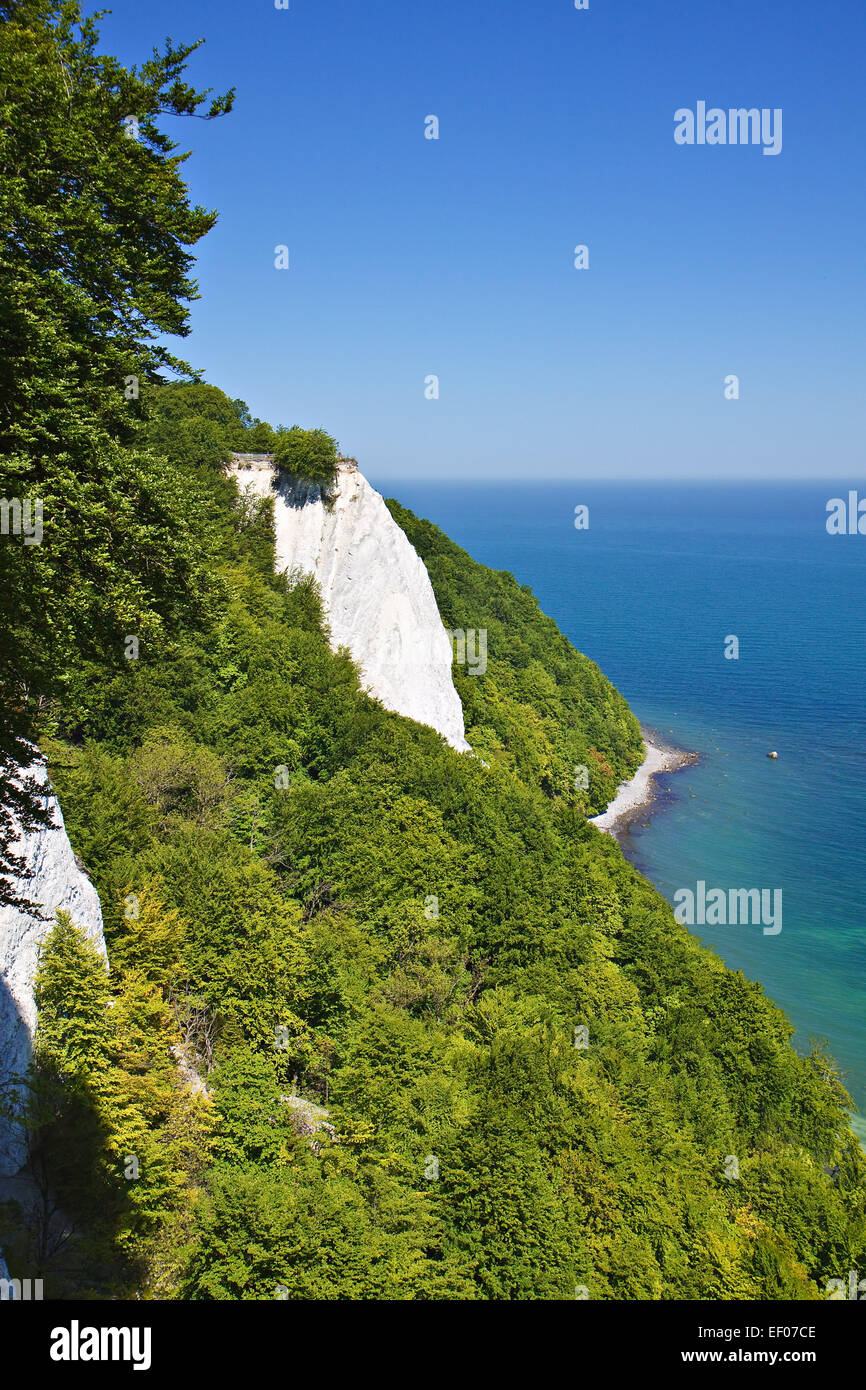 Sur la côte de la mer Baltique de Rügen (Allemagne). Banque D'Images