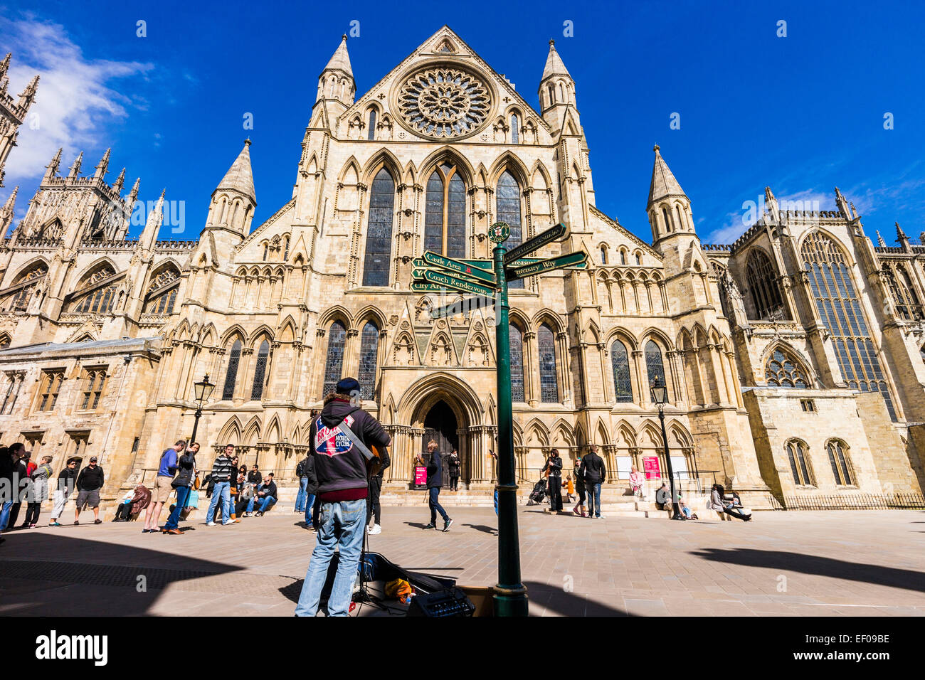 York Minster(cathédrale) - Ville de York en Angleterre Banque D'Images