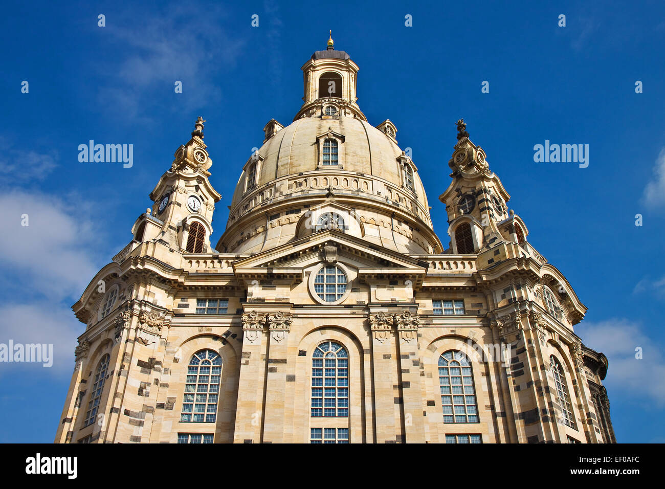 La Frauenkirche à Dresde. Banque D'Images