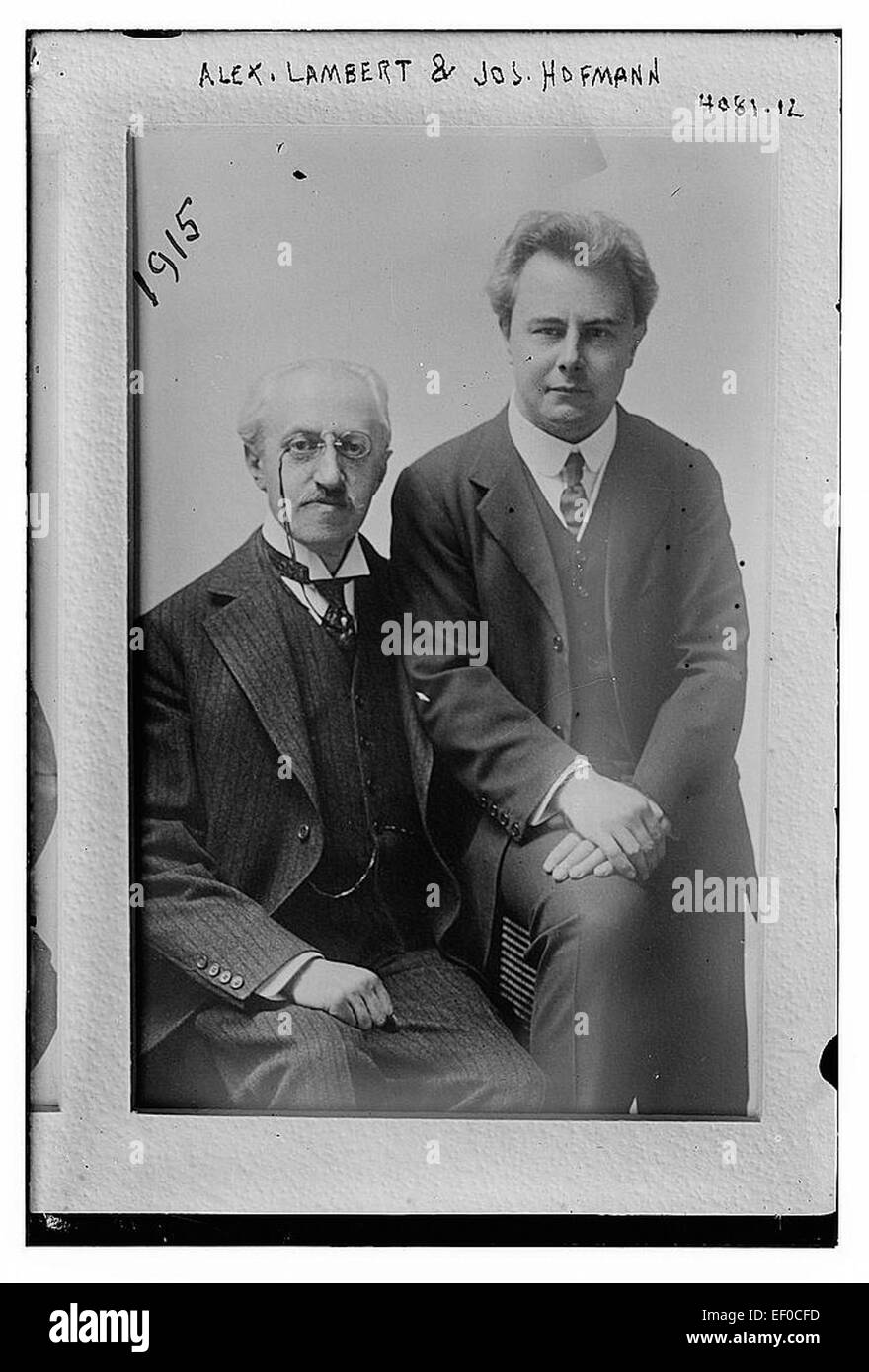 Portrait d’Alex Lambert et de Jos Hofmann, deux individus possiblement liés à un événement ou à une organisation spécifique, représentés dans un contexte professionnel. Banque D'Images