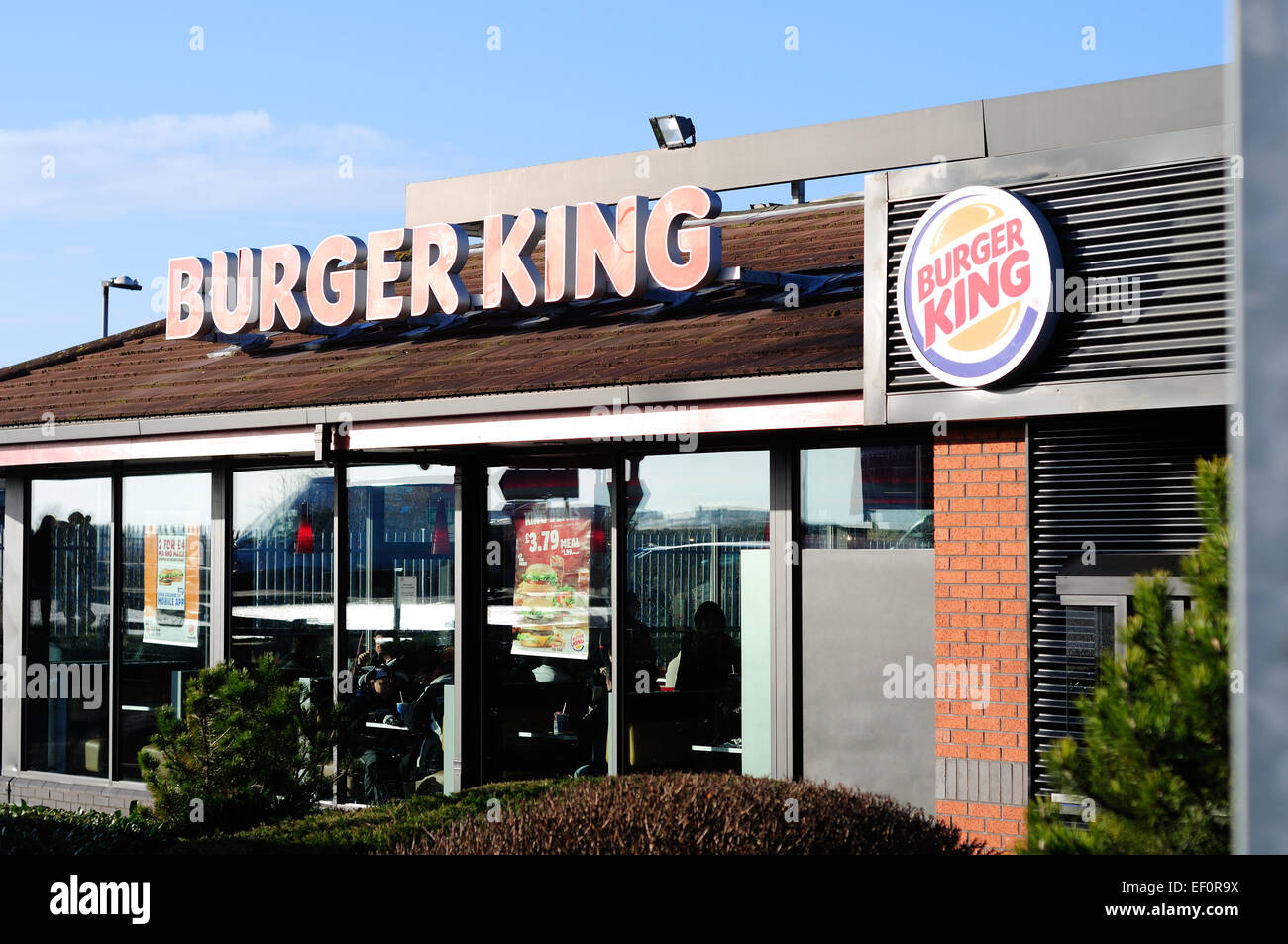 Burger King drive . Banque D'Images