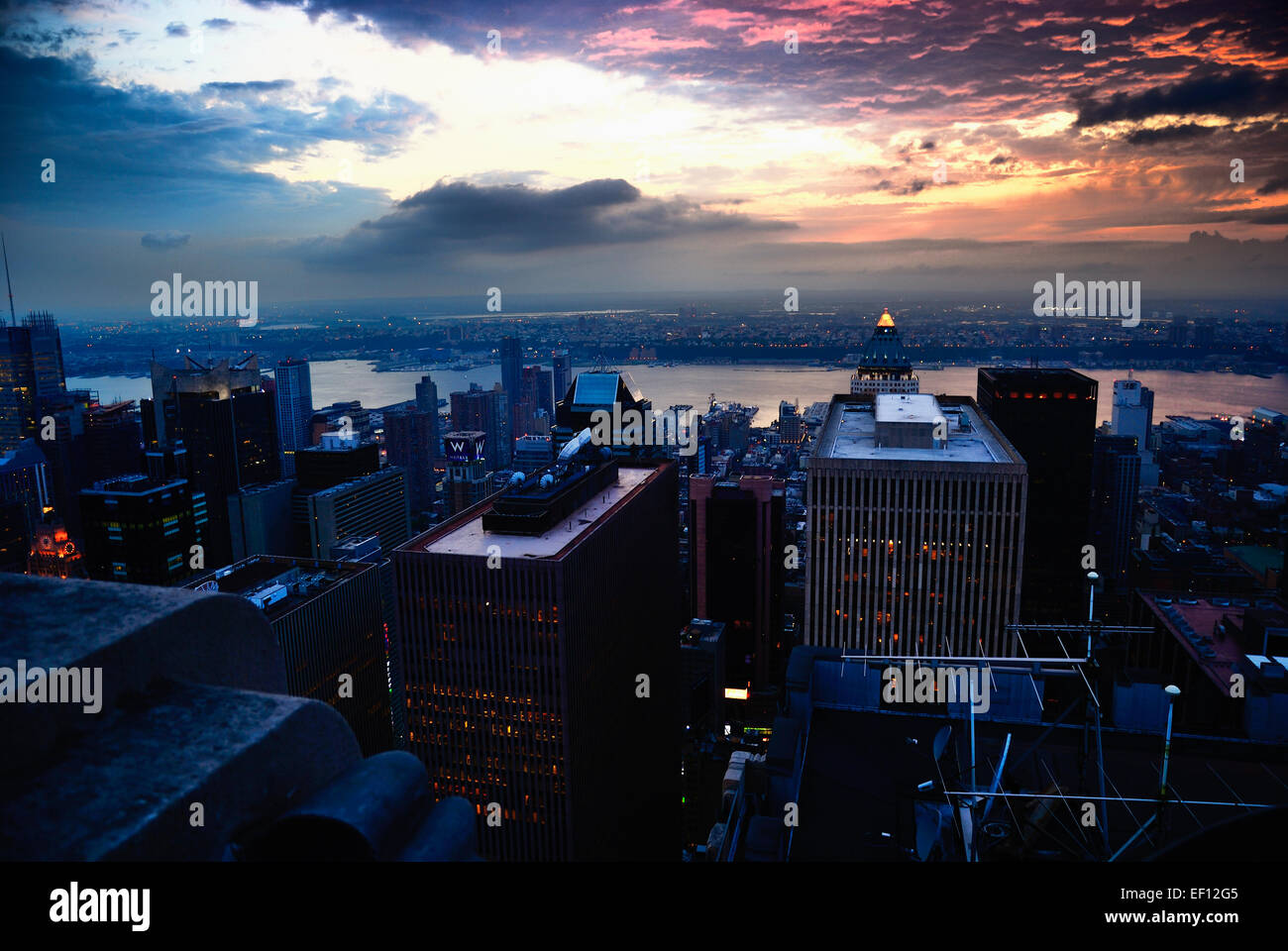 La ville de New York vue de la Midtown Banque D'Images