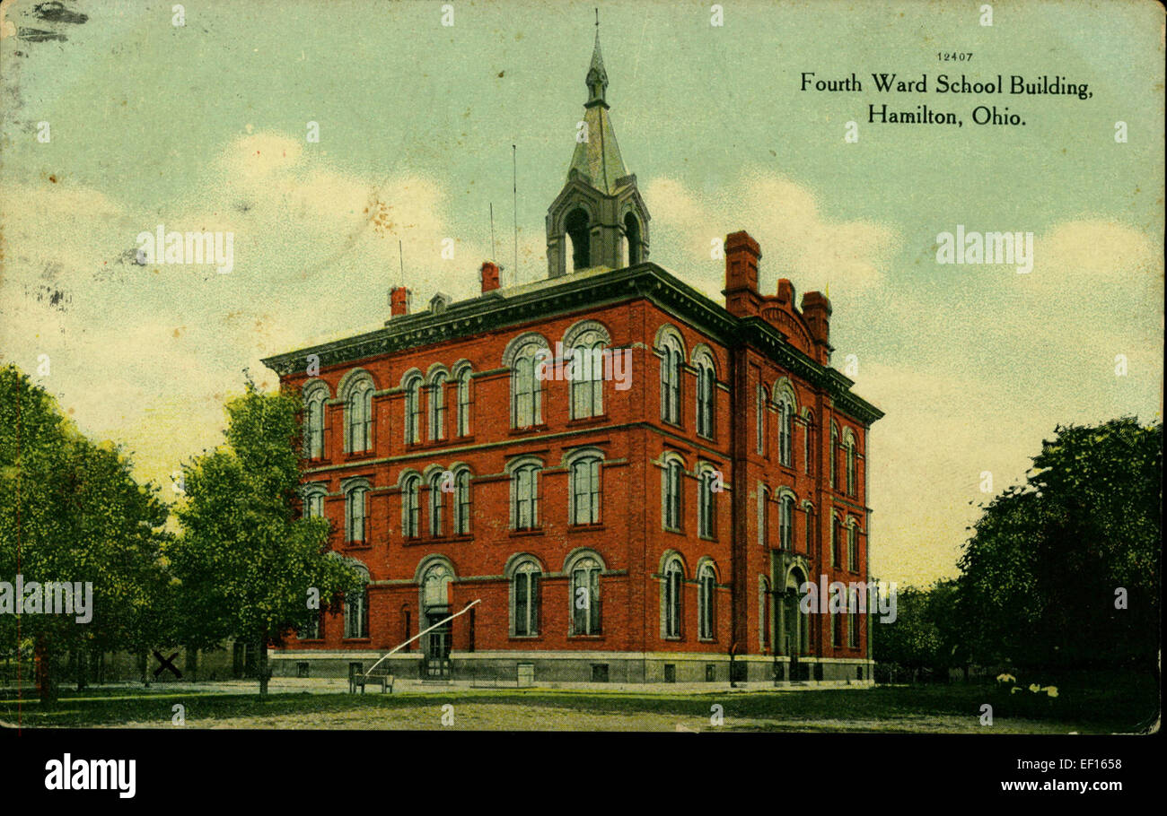 Quatrième bâtiment scolaire 162 Ward Banque D'Images