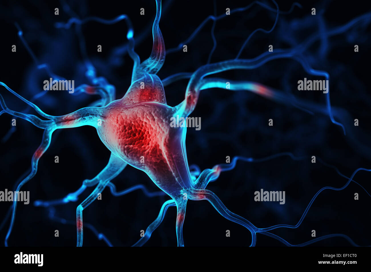 Résumé Contexte Les neurones Banque D'Images