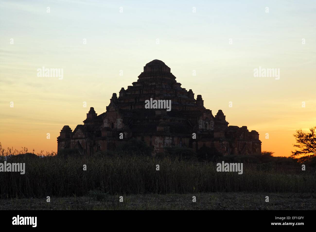 Dhammayangyi Pahto au coucher du soleil Banque D'Images