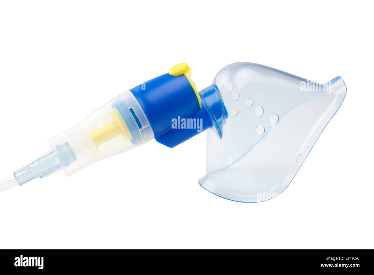 Masque inhalateur pour thérapie par inhalation par nébuliseur avec Banque D'Images
