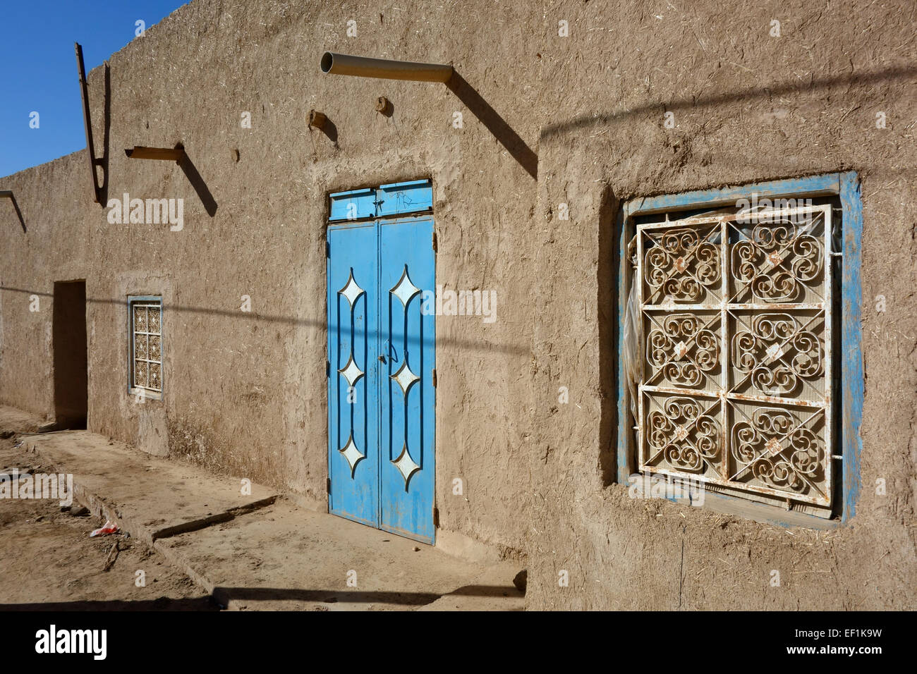 Maison berbère à Merzouga, Maroc Banque D'Images
