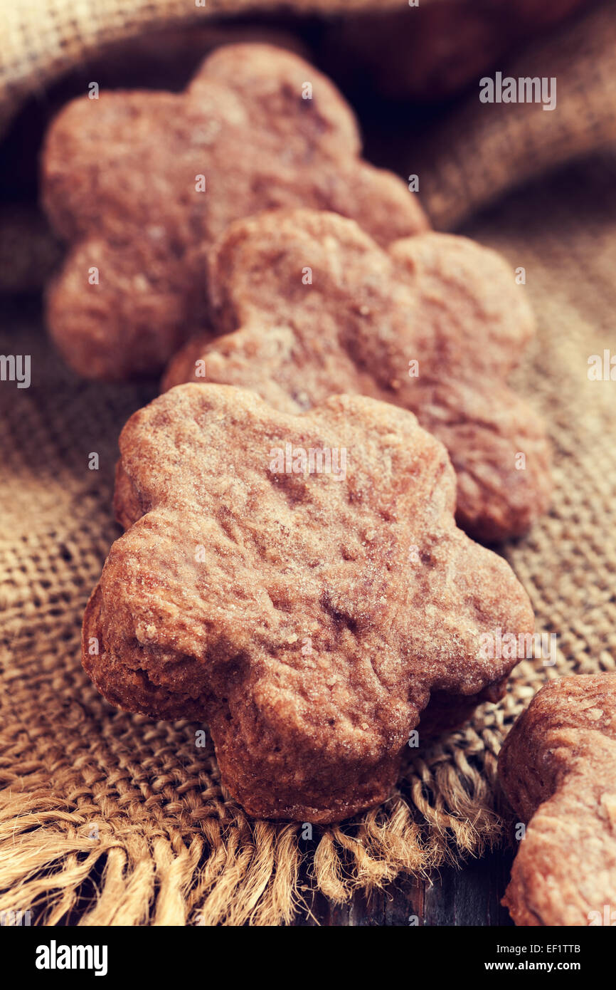Cookies faits maison, vintage photo stylisée Banque D'Images
