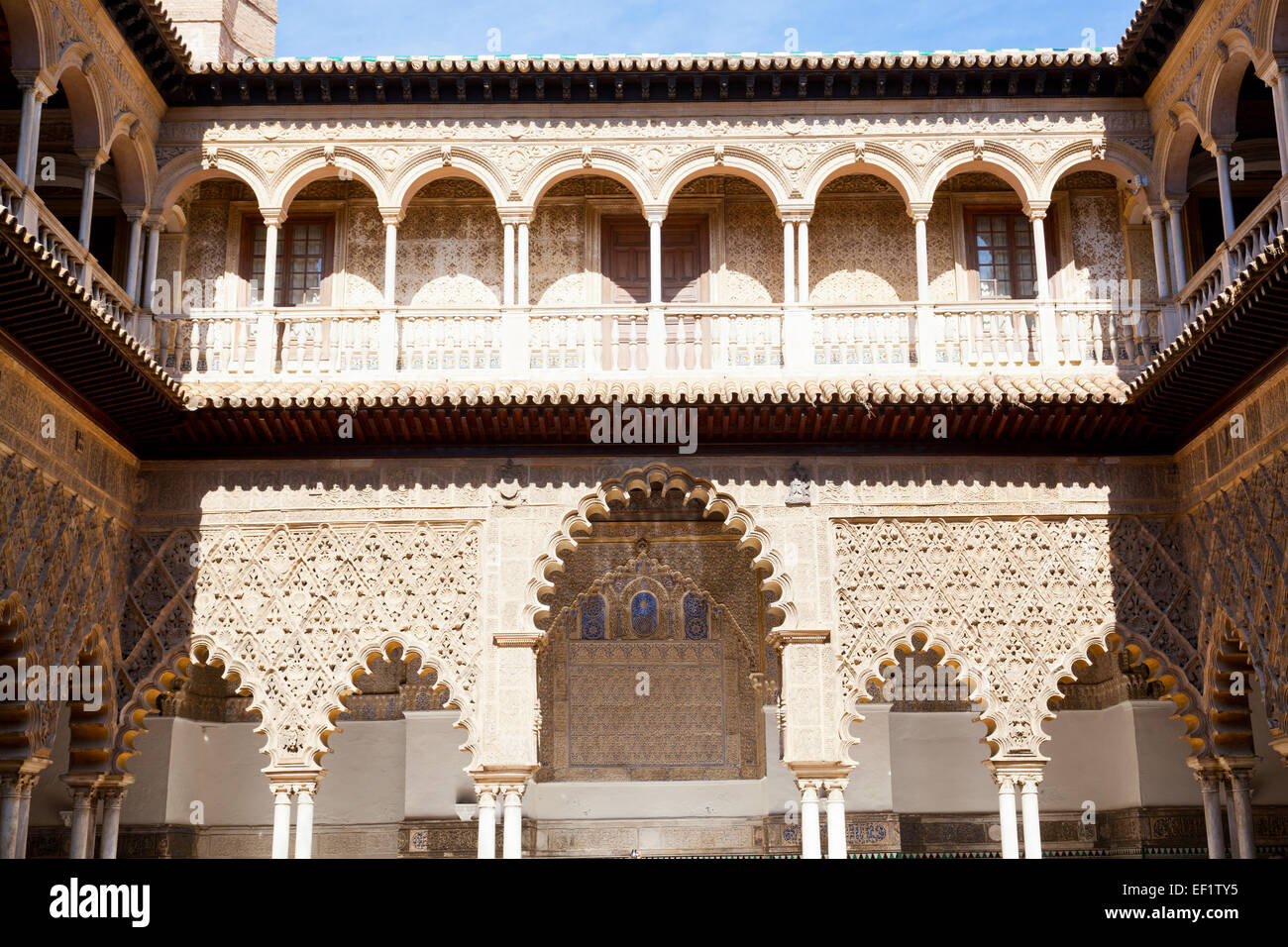 Alcazars royale de Séville, Espagne Banque D'Images