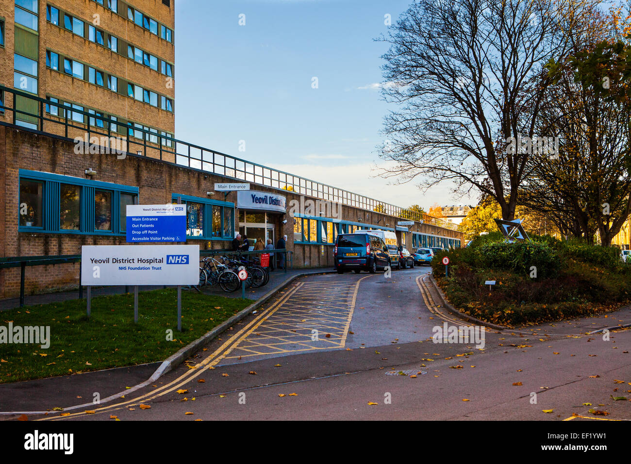 Entrée principale de l'hôpital de Yeovil Banque D'Images