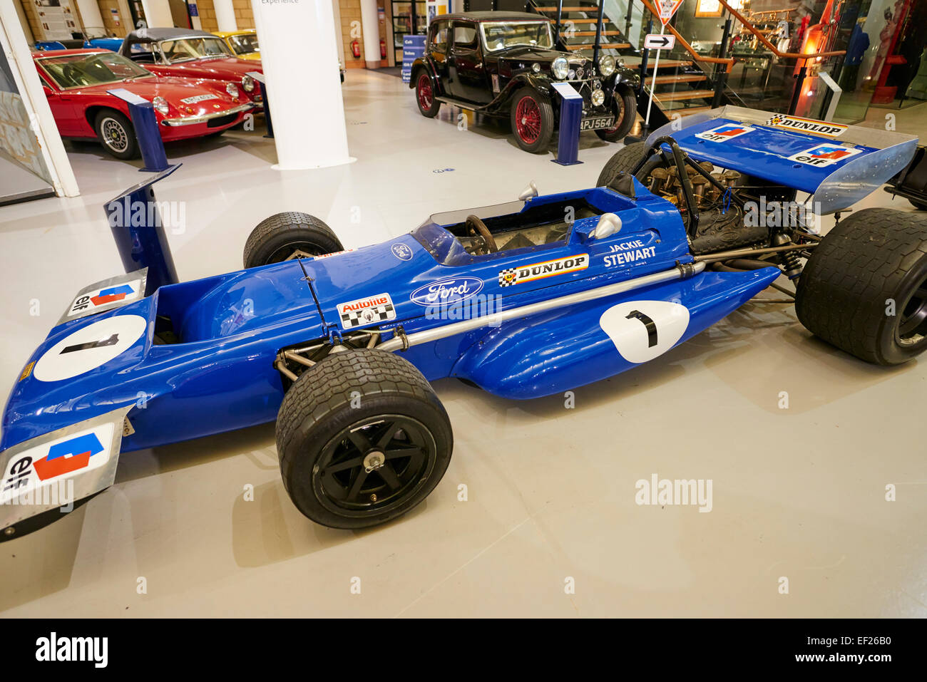 Tyrrell 701 Ford Mars 1970 formule un voiture Heritage Motor Center Gaydon dans le Warwickshire UK Banque D'Images