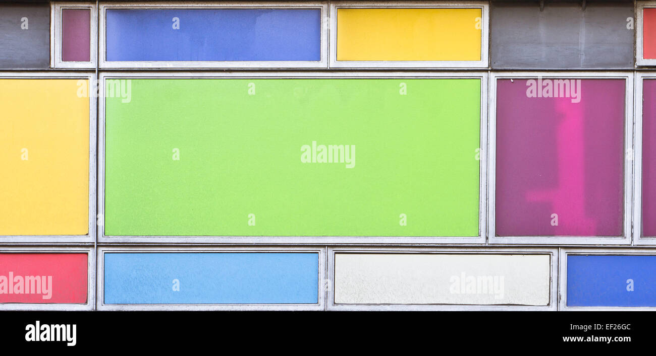 Les panneaux rectangulaires colorés comme une image d'arrière-plan Banque D'Images