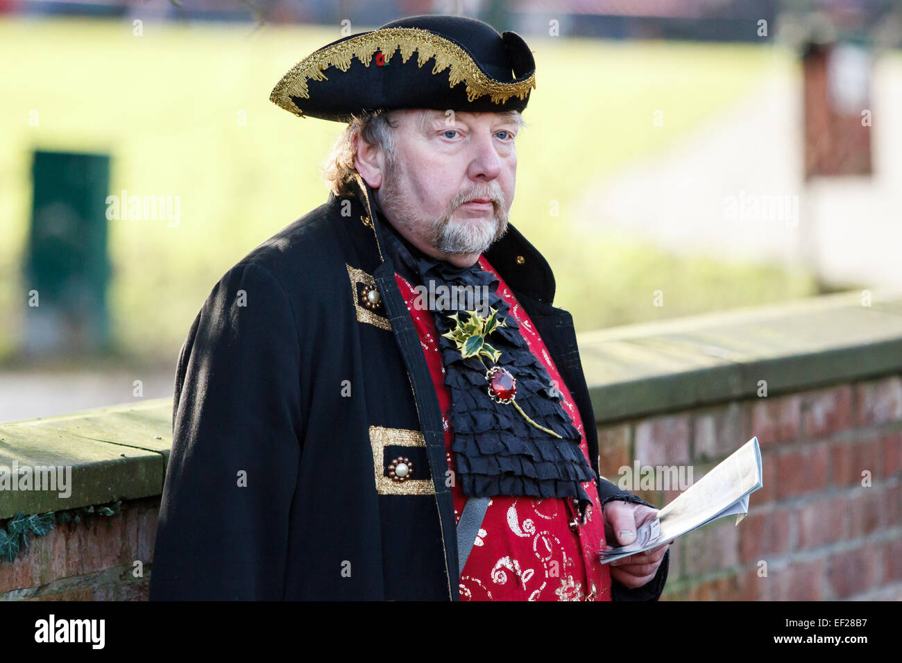 Nantwich, Cheshire, Royaume-Uni. 25 Jan, 2015. Le Jour Saint annuel Holly reconstitution de la bataille de Nantwich, 2015 Crédit : Simon Newbury/Alamy Live News Banque D'Images