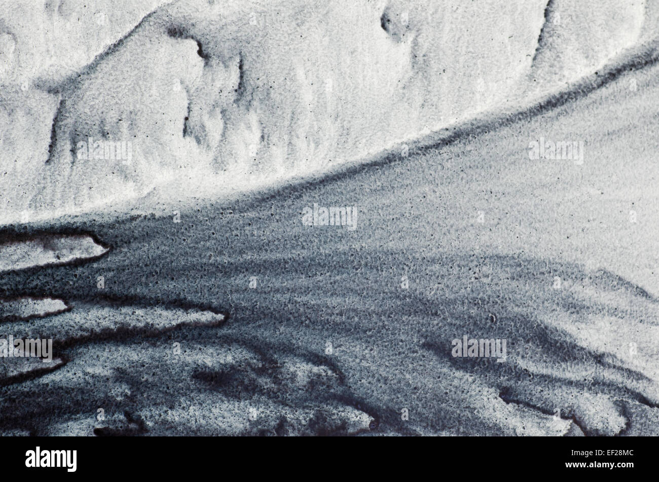 Texture de fond noir peint à l'aquarelle Banque D'Images