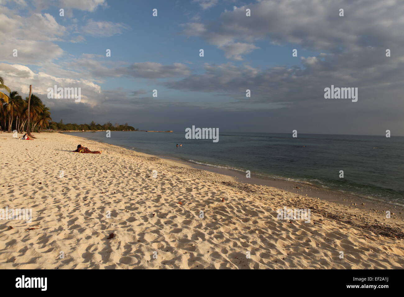 La plage de Playa Giron, Baie des Cochons, Matanzas, Cuba Banque D'Images