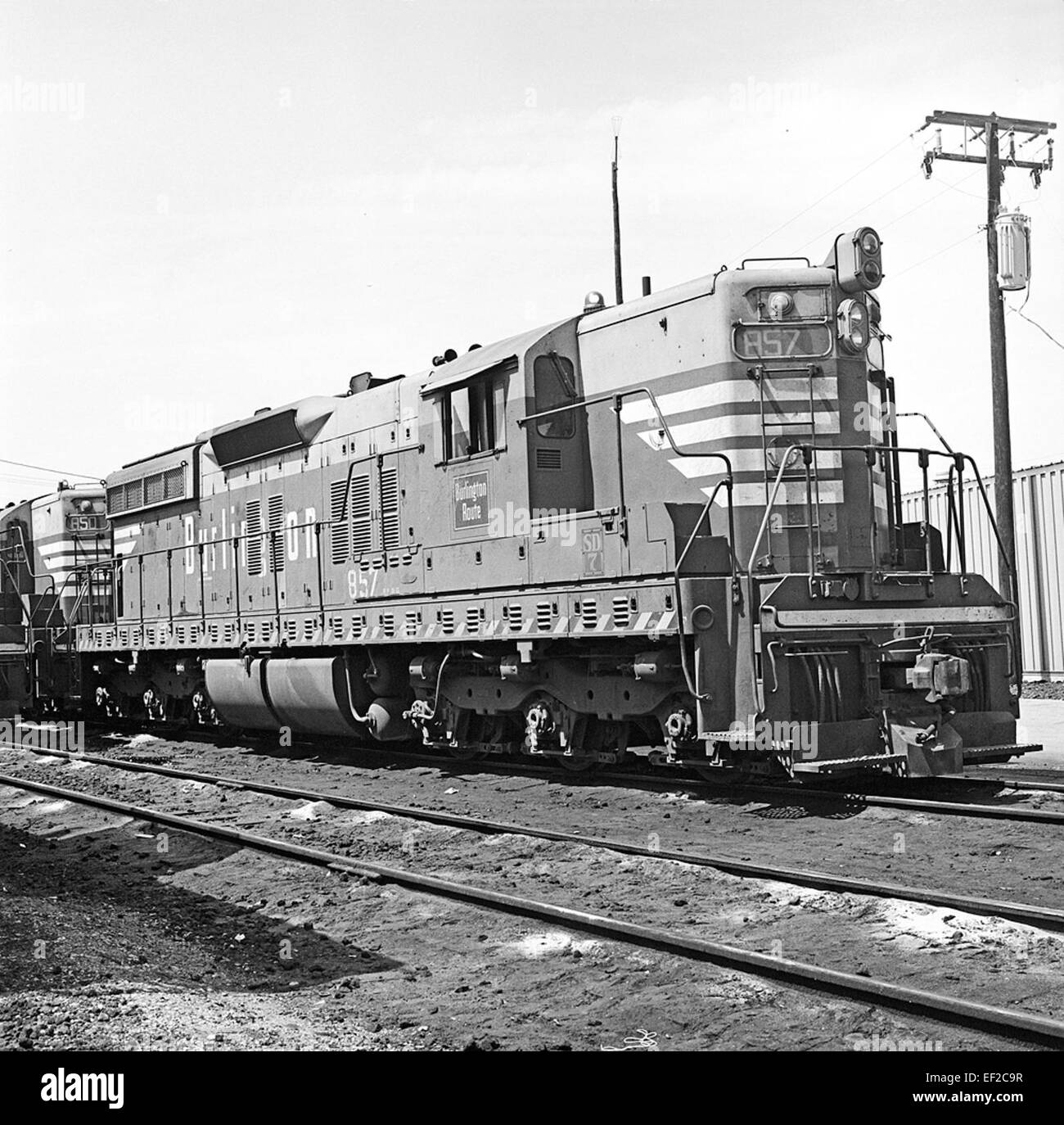 [Fort Worth & Denver City, Diesel Electric Locomotive routière no 857] Banque D'Images