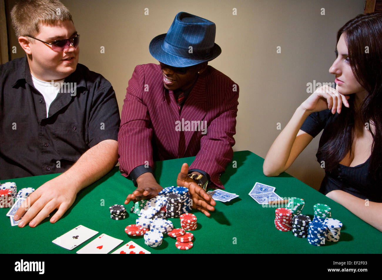 Jeu de poker Banque D'Images
