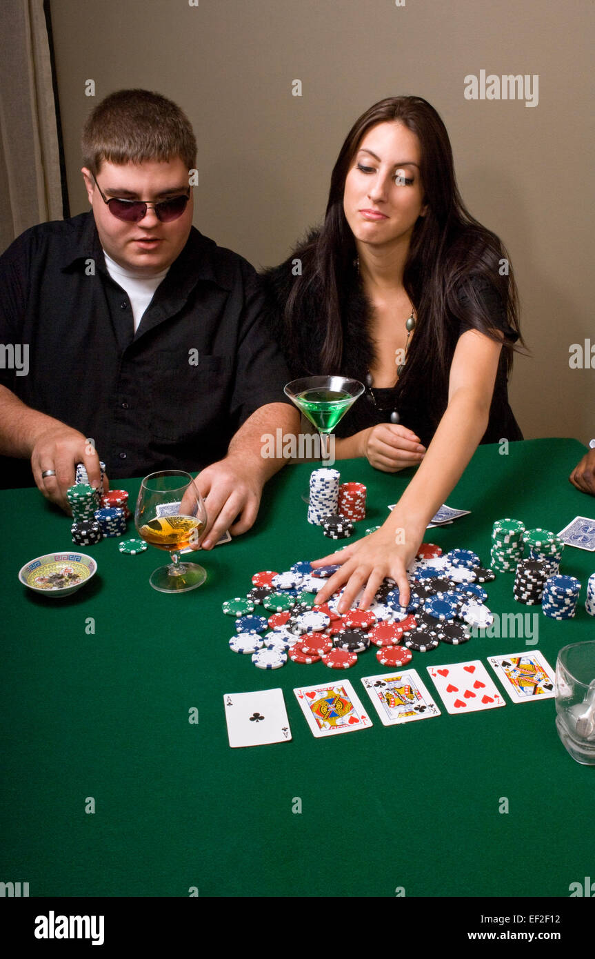 Jeu de poker Banque D'Images