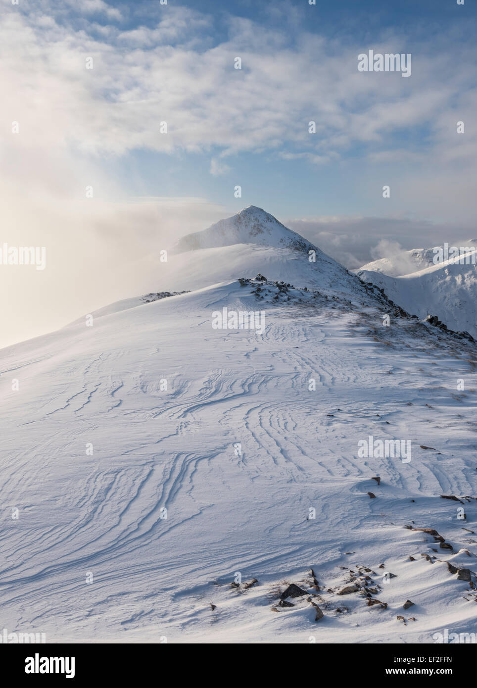 Buachaille Etive du Beag en hiver, Glencoe, Highlands, Scotland Banque D'Images